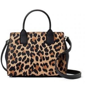 NWT Kate Spade DUNNE LANE LEOPARD PRINT SMALL LAKE Purse handbag crossbody